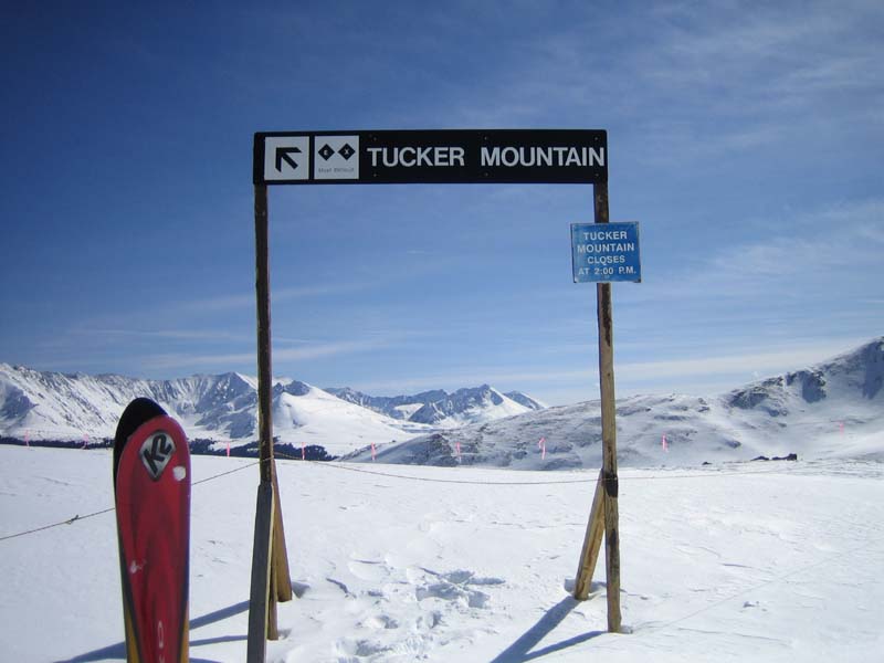 Tucker Mountain Sign